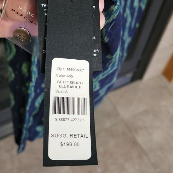 Marc by Marc Jacobs Gettysburg Blue Short-Sleeved Button-Up Shir - Picture 7 of 9